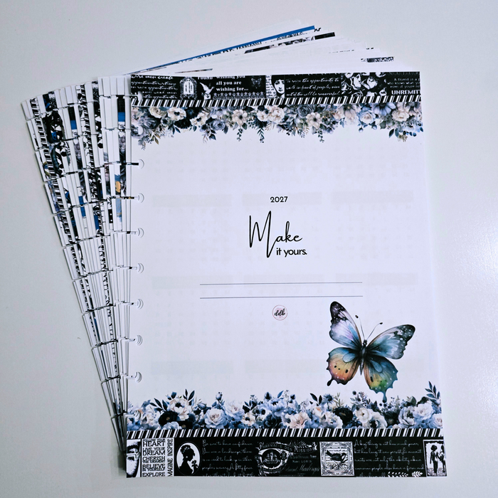 2027 Dated Planner Inserts Only | Azure Blooms