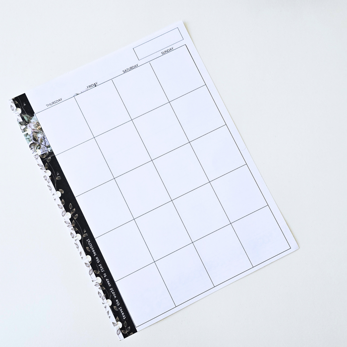 3-Month Undated Discbound Planner Inserts | Arbor Designs