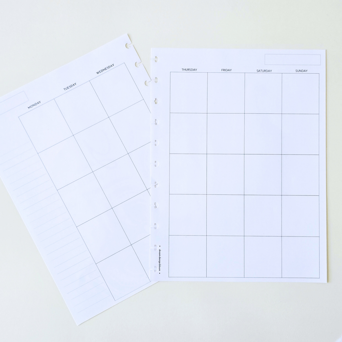 3-Month Undated Discbound Planner Inserts | Signature Designs