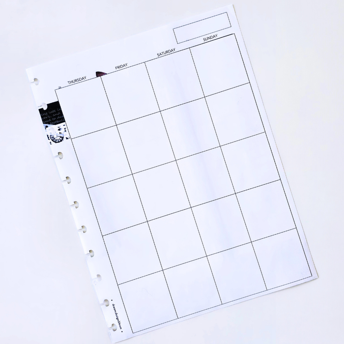 3-Month Undated Discbound Planner Inserts | Whisper Dreams