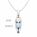 birthstone necklace anniversary gift