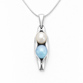 march and june birthstone necklace