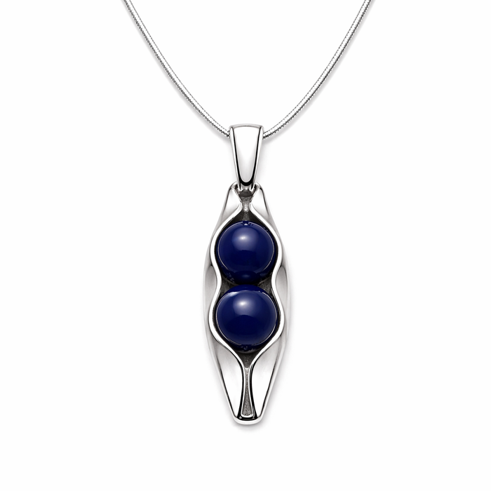 45th Anniversary Gift for Wife | Sapphire Anniversary Necklace | 45th Wedding Anniversary | Personalised Two Peas in a Pod