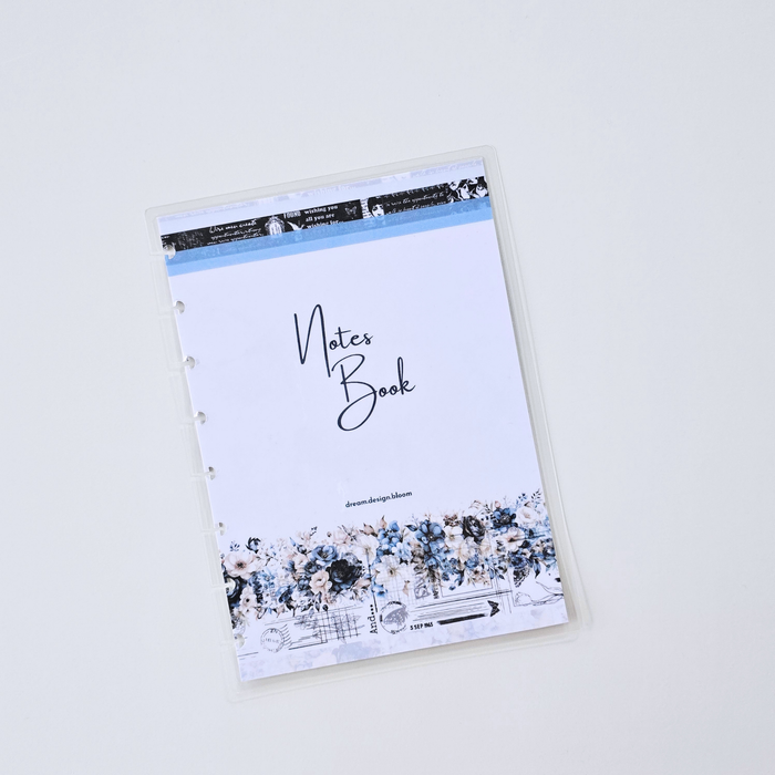 A5 Discbound Notes Book | Azure Blooms