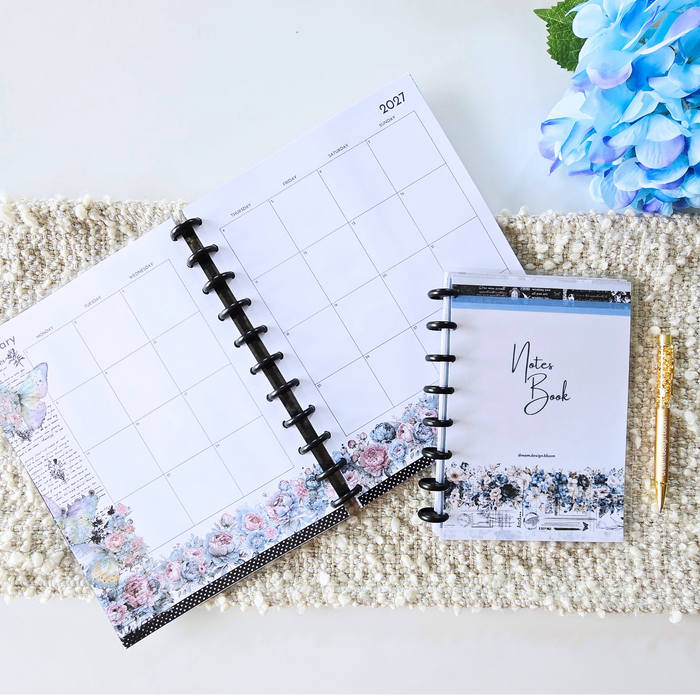 A5 Discbound Notes Book | Azure Blooms