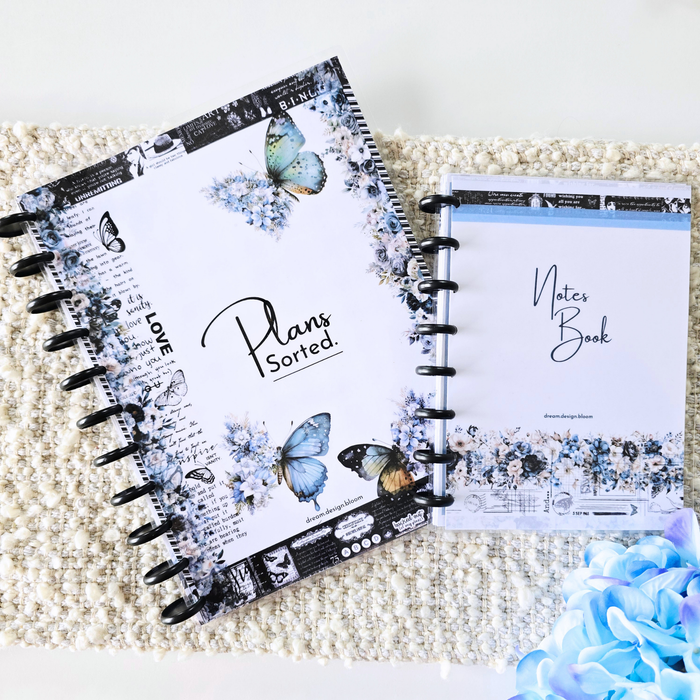 A5 Discbound Notes Book | Azure Blooms