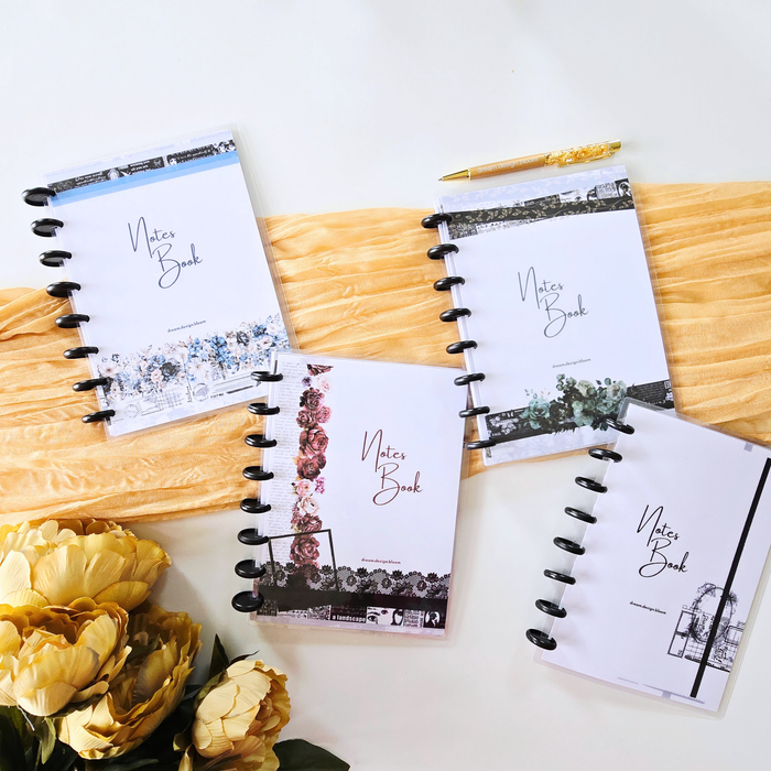 A5 Discbound Notes Book | Azure Blooms