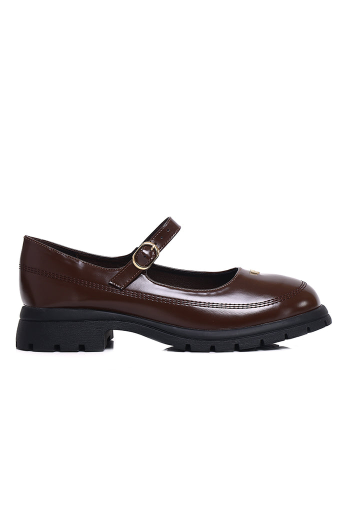 Adoy Mary Janes Ballerina & Flats (Brown)