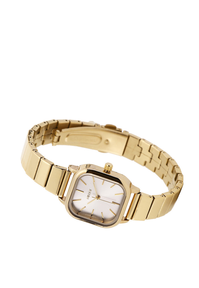 Ainsley II Stainless Steel Strap Shift Watch (Gold)