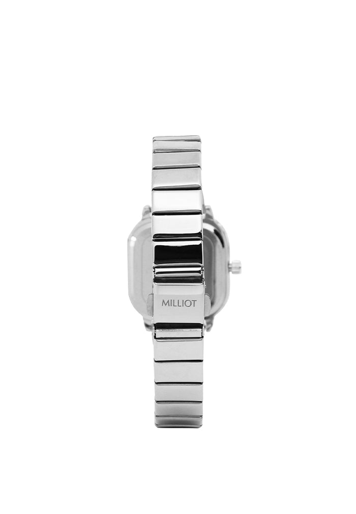 Ainsley II Stainless Steel Strap Shift Watch (Silver)