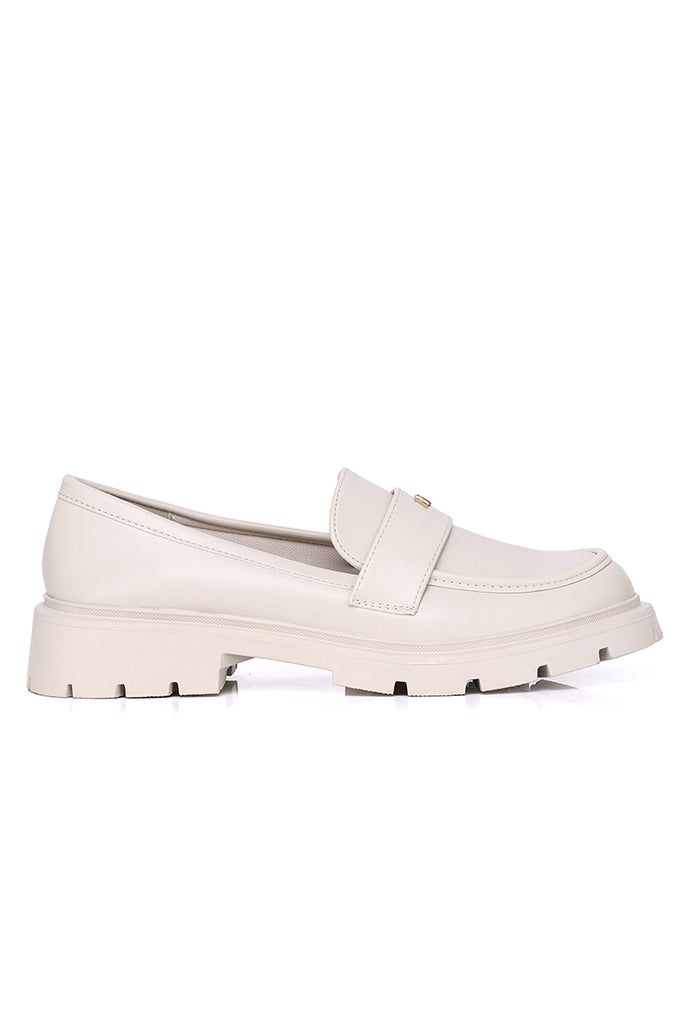 Aliana Platform Loafers (Almond)