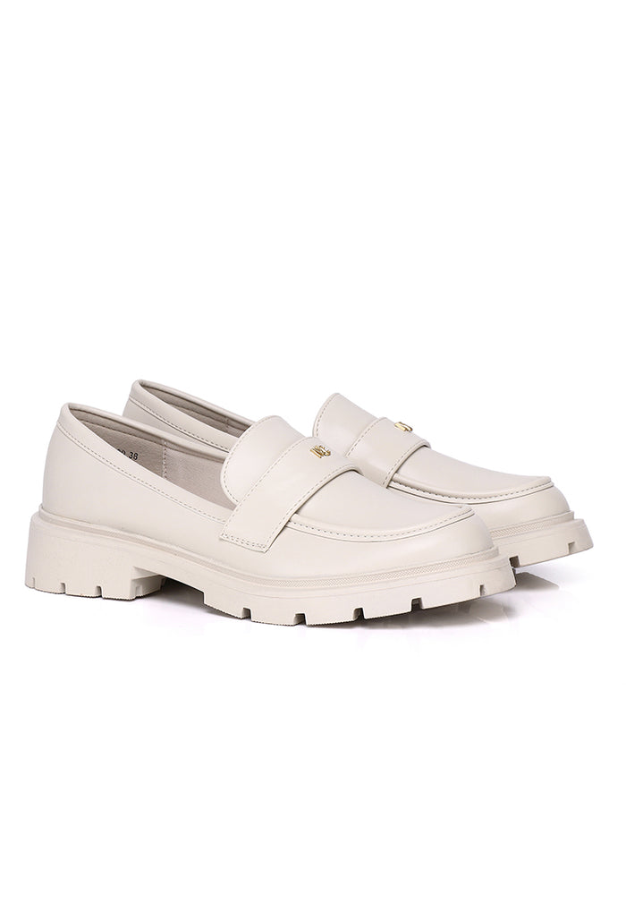 Aliana Platform Loafers (Almond)