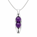 Amethyst | The Stone Of Healing | Two Peas in a Pod Necklace | Personalised Gift