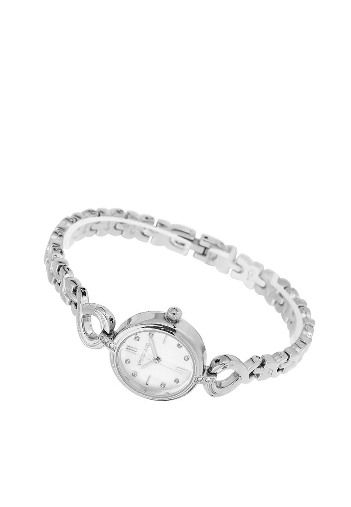 Anna Chain Strap Analog Watch (Silver)
