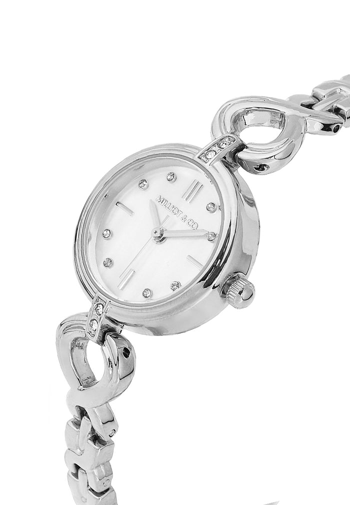 Anna Chain Strap Analog Watch (Silver)