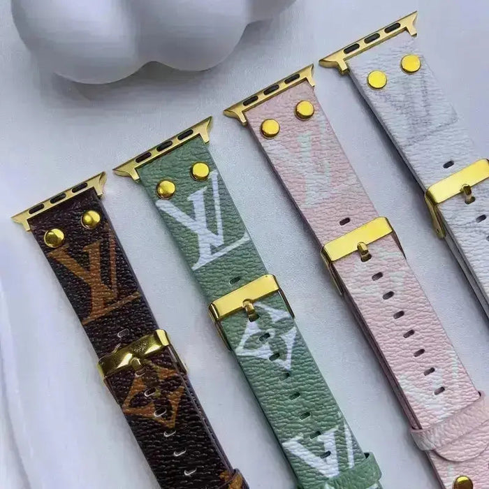 Apple Watch Band Monogram with Gold