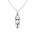 April Birthstone | White Howlite | Two Peas In A Pod Necklace | Personalised Gift