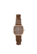 Arya Braided Strap Analogue Watch (Coffee)