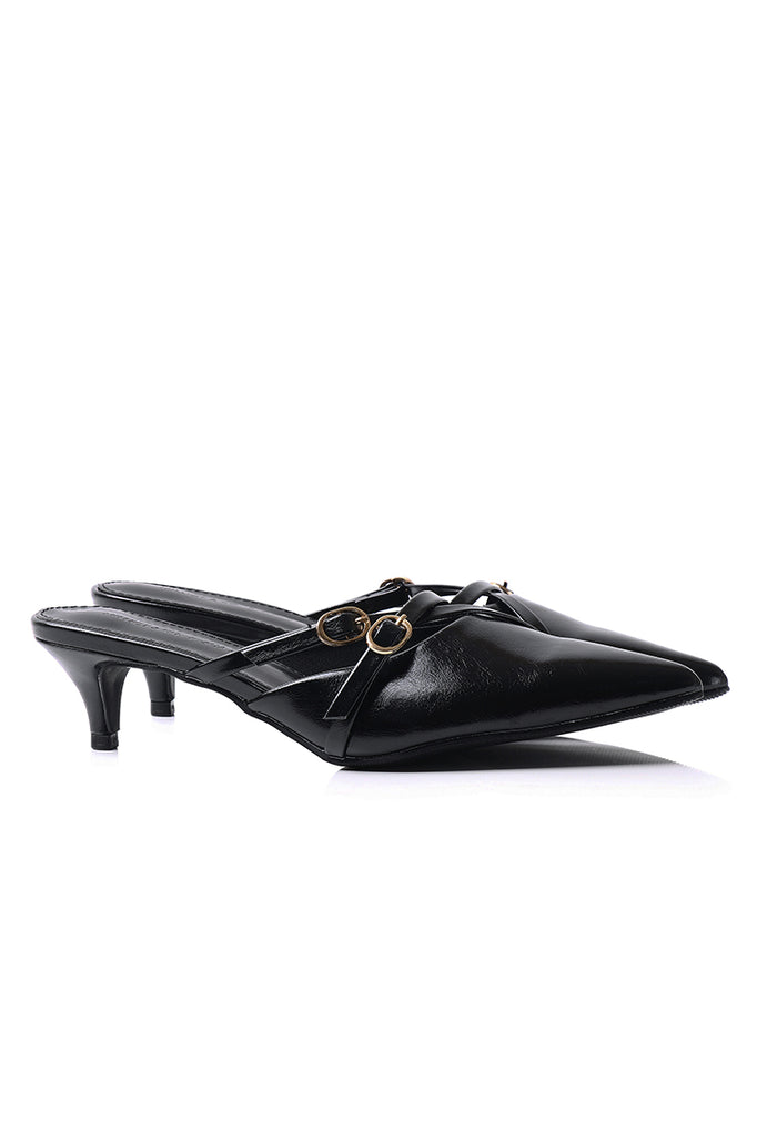 Asly Slip On Pumps Heels (Black)