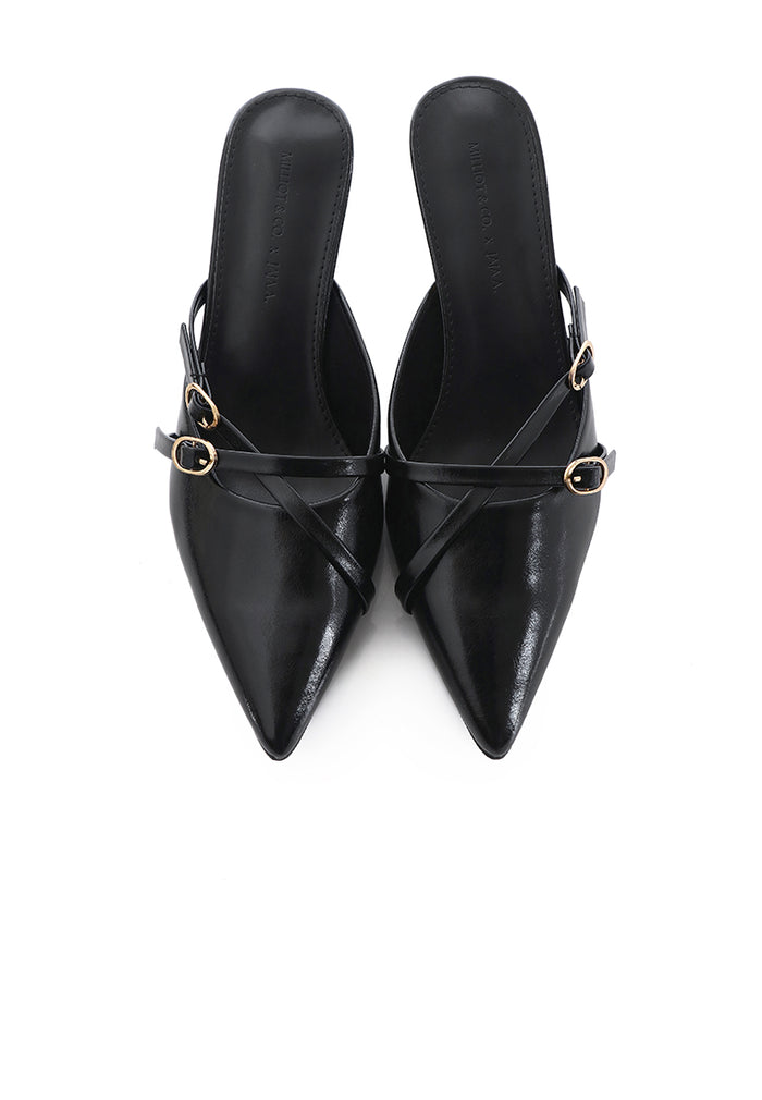 Asly Slip On Pumps Heels (Black)