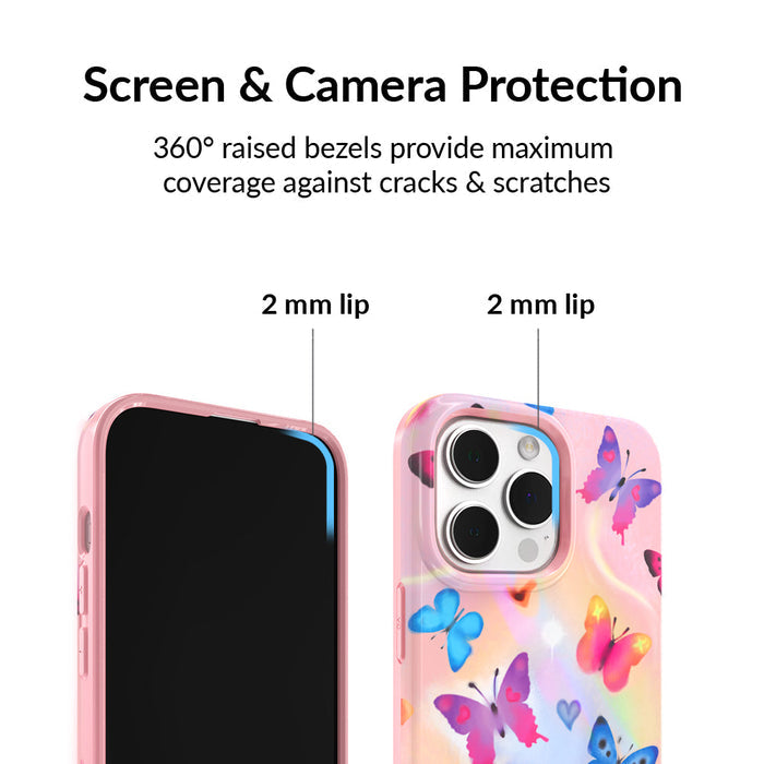Aura Butterfly iPhone Case – Trendy Protective Phone Cover