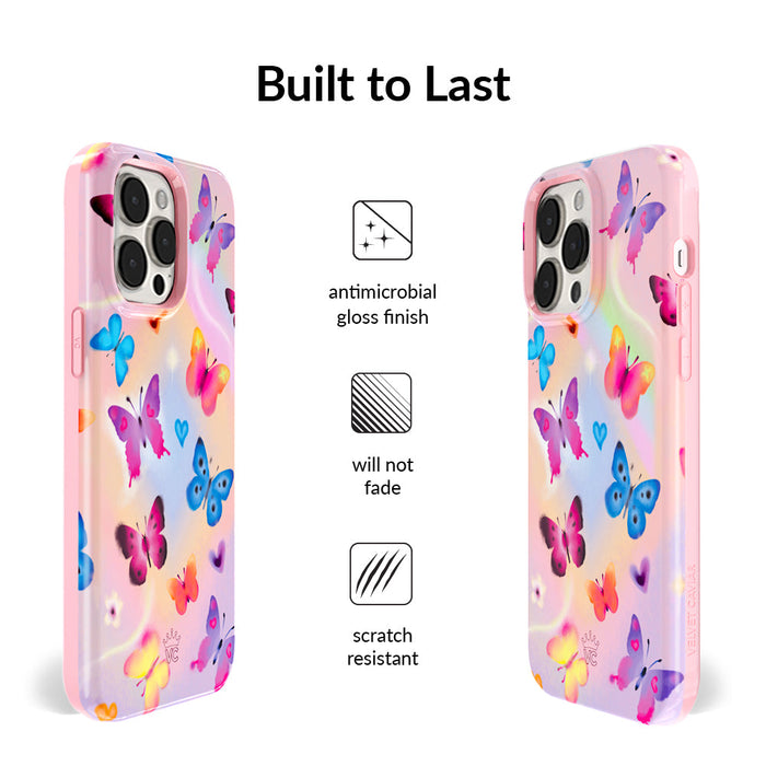 Aura Butterfly iPhone Case – Trendy Protective Phone Cover