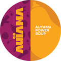 Auïama Auyama Power Soup container — organic butternut squash and pasture-raised chicken on a bone broth base