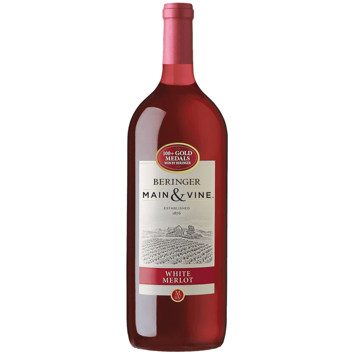 Beringer White Merlot California Rose Wine, 1.5 L Glass, ABV 12.50%