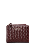 Billie Woven Top Zip Wallet (Burgundy)