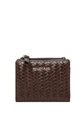 Billie Woven Top Zip Wallet (Espresso)
