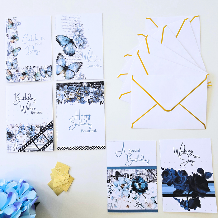 Birthday Greeting Card Collection | Azure Blooms