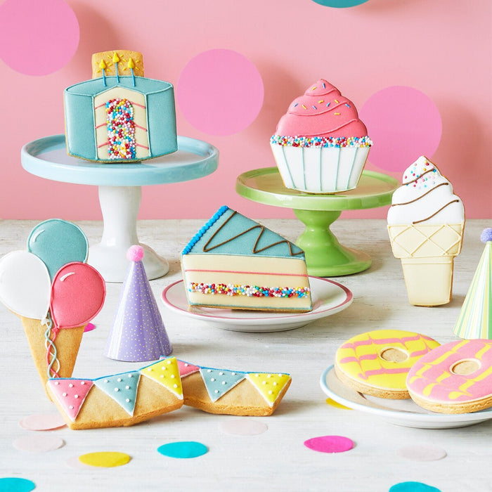 Biscuiteers Birthday Treats Biscuit Tin - Patisserie Valerie