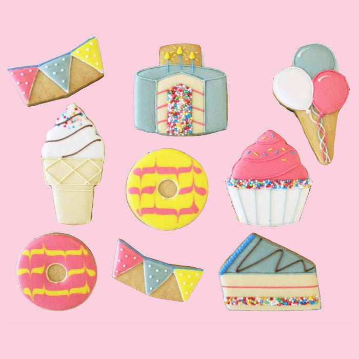 Biscuiteers Birthday Treats Biscuit Tin - Patisserie Valerie