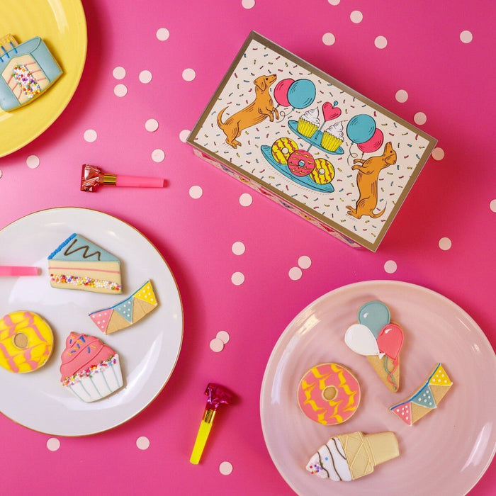 Biscuiteers Birthday Treats Biscuit Tin - Patisserie Valerie