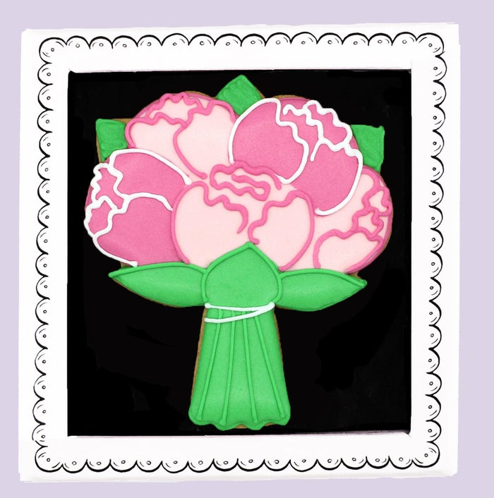 Biscuiteers Bouquet Of Flowers Letterbox Biscuit - Patisserie Valerie