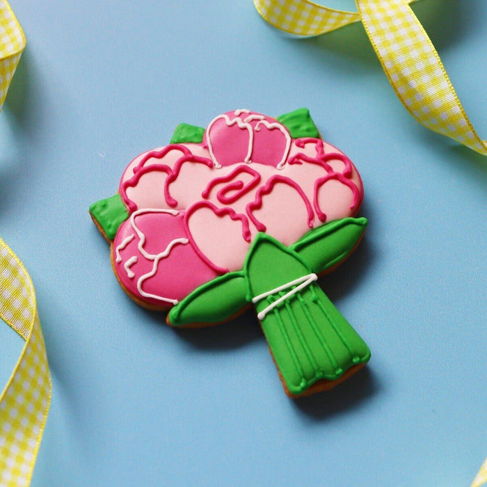 Biscuiteers Bouquet Of Flowers Letterbox Biscuit - Patisserie Valerie
