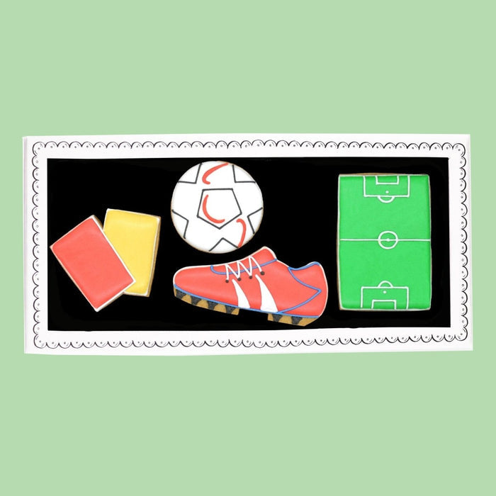 Biscuiteers Football Letterbox Biscuits - Patisserie Valerie