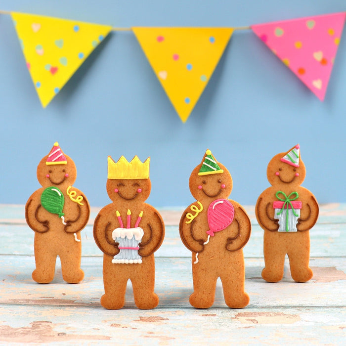 Biscuiteers Jolly Birthday Party Letterbox Biscuits - Patisserie Valerie