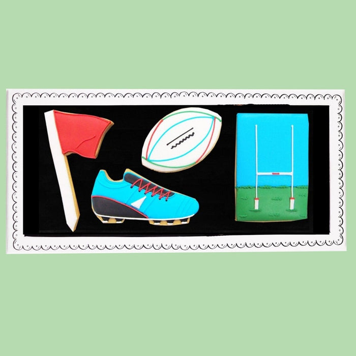 Rugby Letterbox Biscuits - Patisserie Valerie