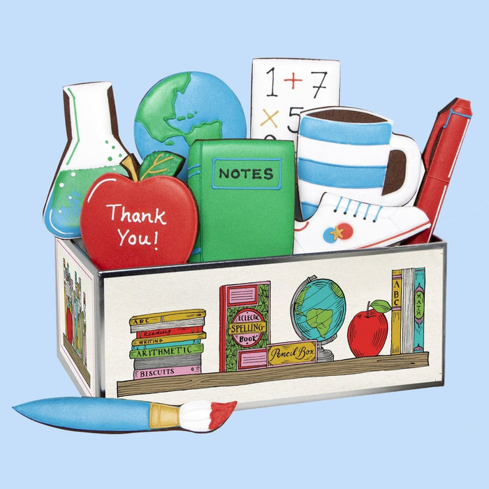 Biscuiteers Thank You Teacher Biscuit Tin - Patisserie Valerie