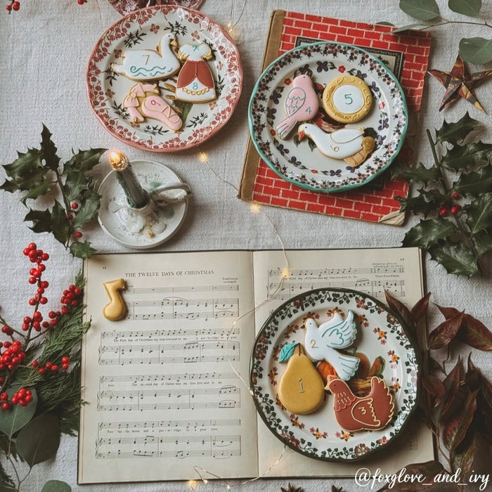 Biscuiteers Twelve Days Of Christmas Luxe Biscuit Tin - Patisserie Valerie