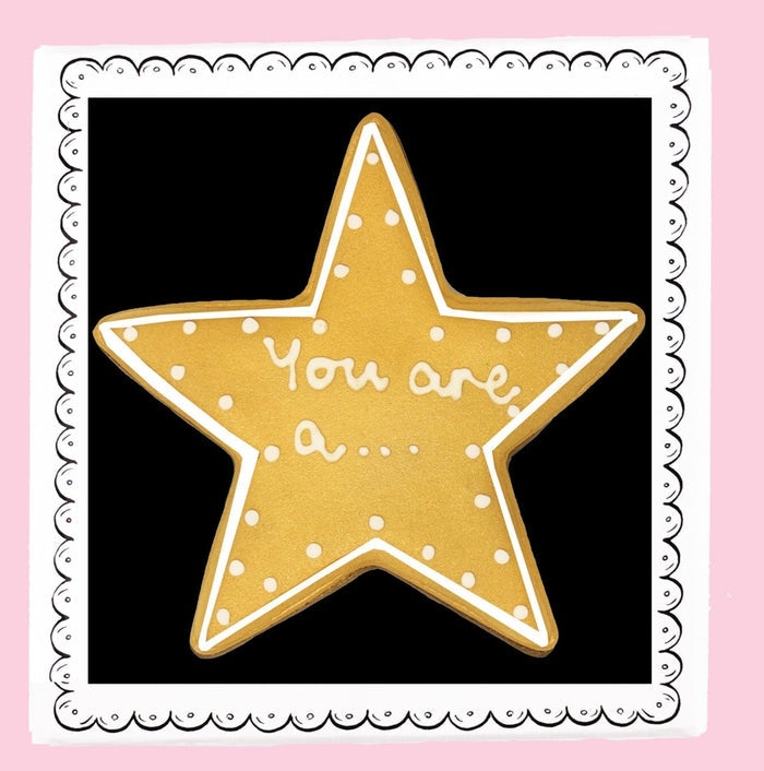 Biscuiteers You Are A Star Letterbox Biscuit - Patisserie Valerie