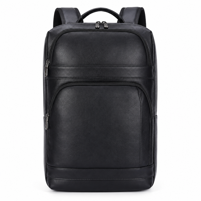 Black Leather Backpack