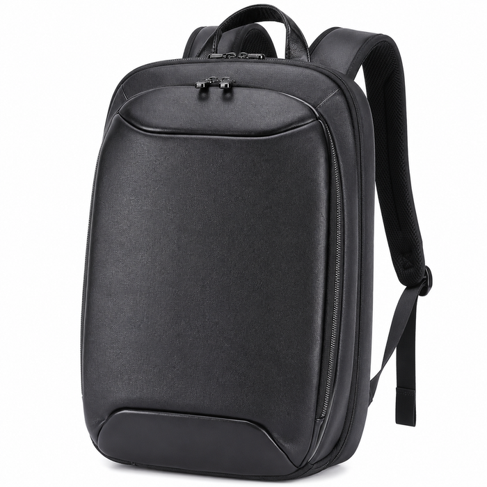Black Leather Backpack