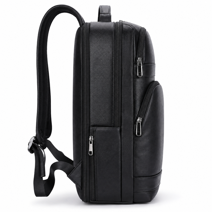 Black Leather Backpack