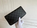 Black Wallet leather bag High Quality with box
