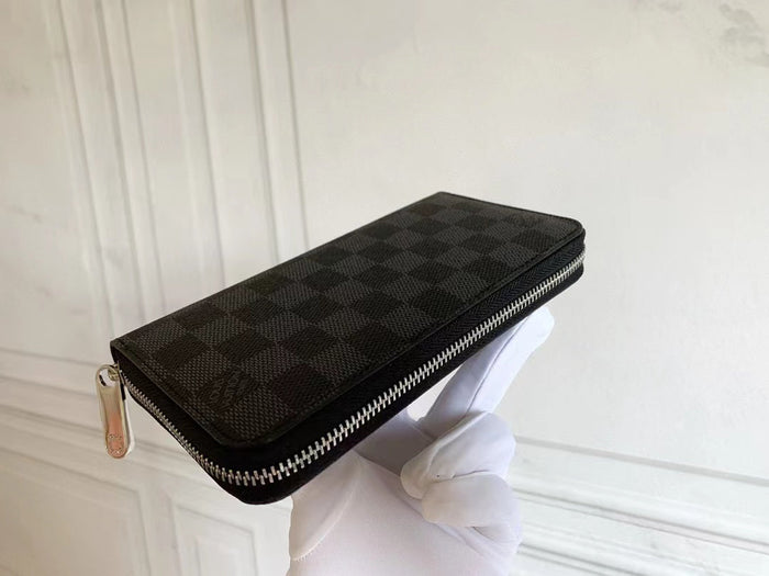 Black Wallet leather bag High Quality with box