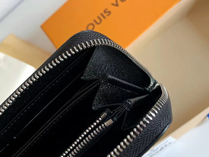 Black Wallet leather bag High Quality with box