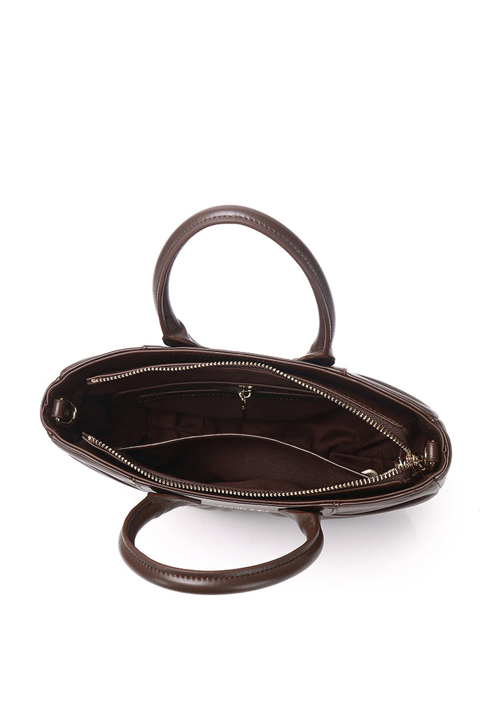 Bliss Bea Pleated Handbag (Espresso)