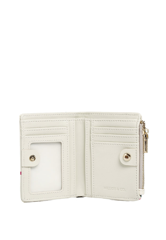 Blooming Garden Top Zip Mini Wallet (Cornsilk)